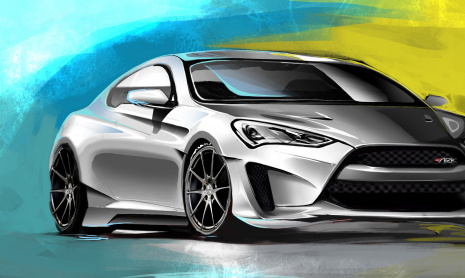 Hyundai готовит Legato Concept Genesis Coupe к SEMA